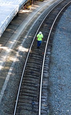 Train rail inspection