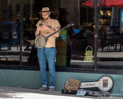 Busker Taking A Break 1300044