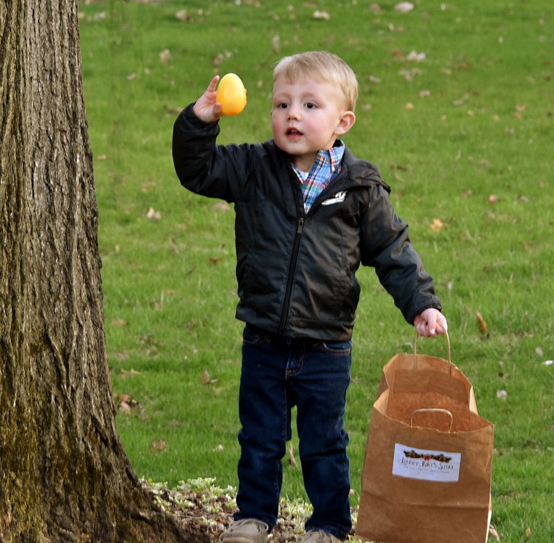 Caleb's First Easter Egg Hunt
