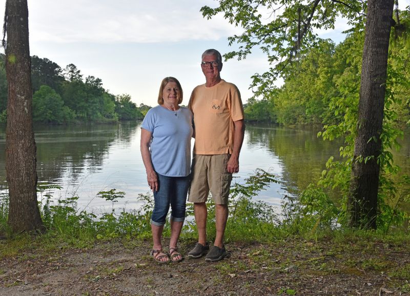 48th Anniversary Photo (our campsite west of Montgomery, Alabama)