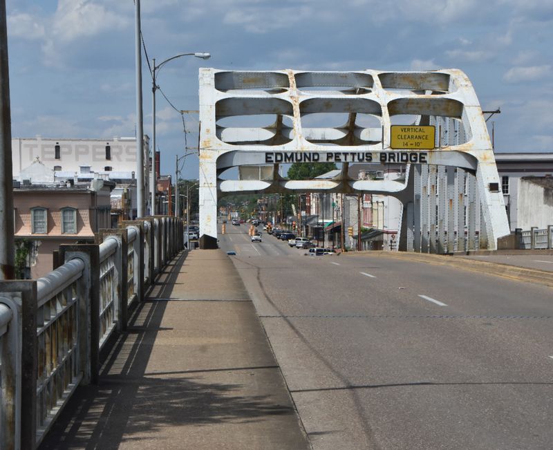 Edmund Pettus Bridge, Selma, Alabama - Site of the 1965 Civil / Voting Rights marches