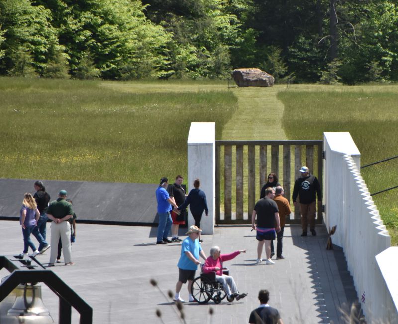 The rock was placed at the crash site of Flight 93