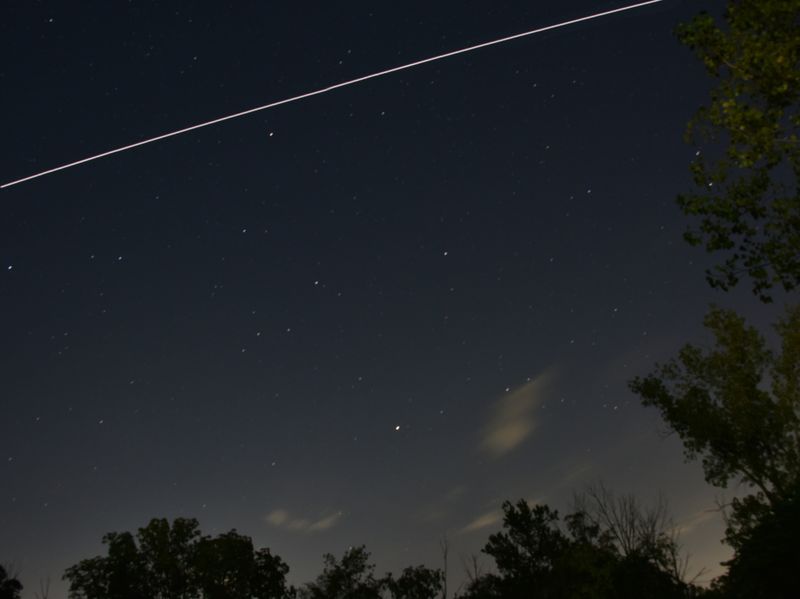 International Space Station passing over