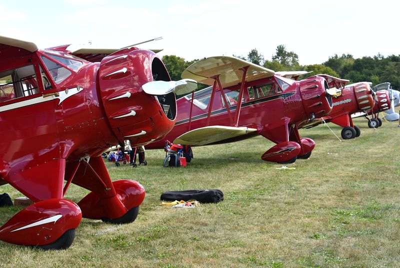 WACO Biplanes at the WACO Museum's 100th Anniversary Airshow