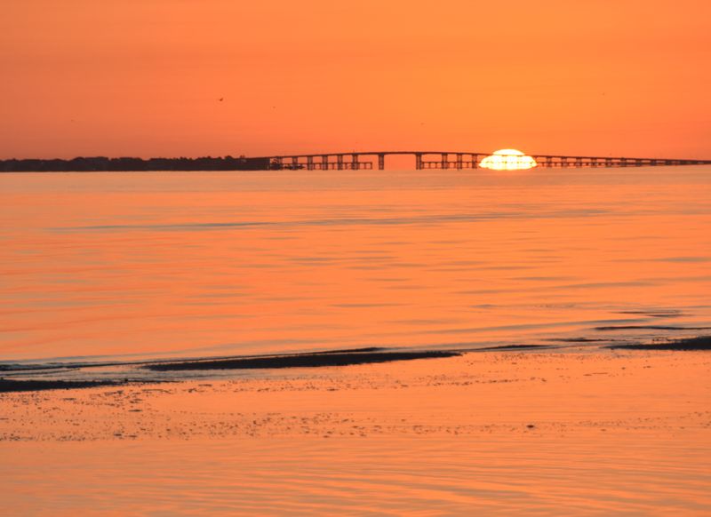 Sunset over Pensacola Bay