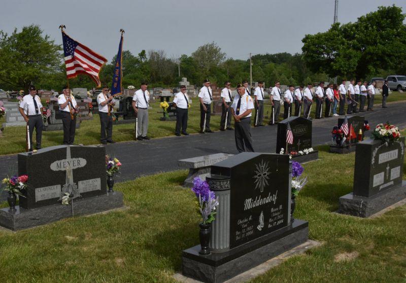 Fort Loramie American Legion Members on Memorial Day, 2024