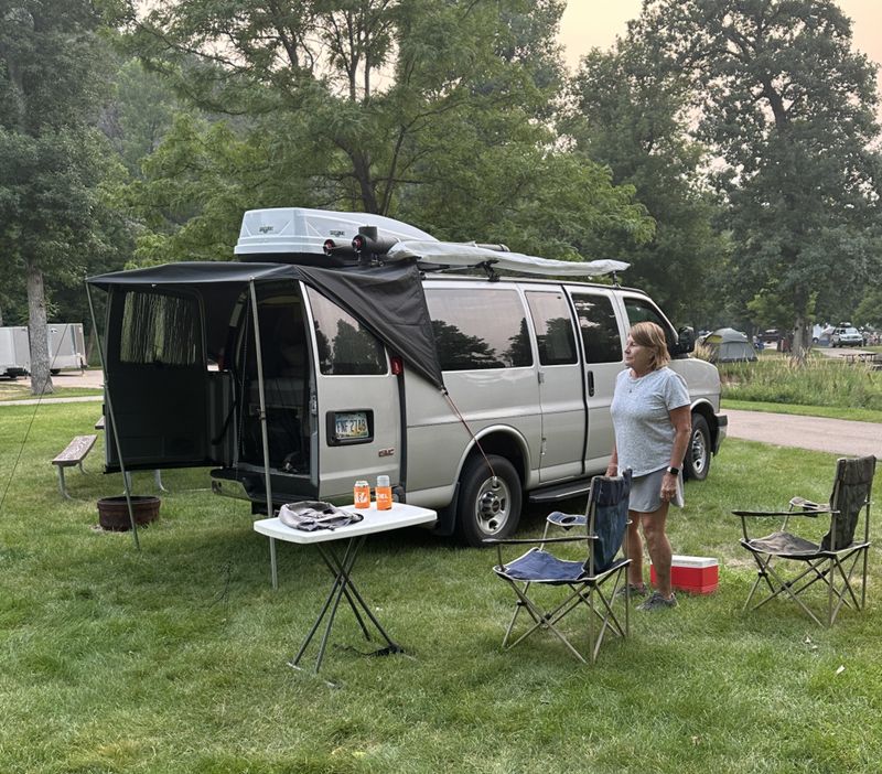 Campsite in Spearfish, South Dakota
