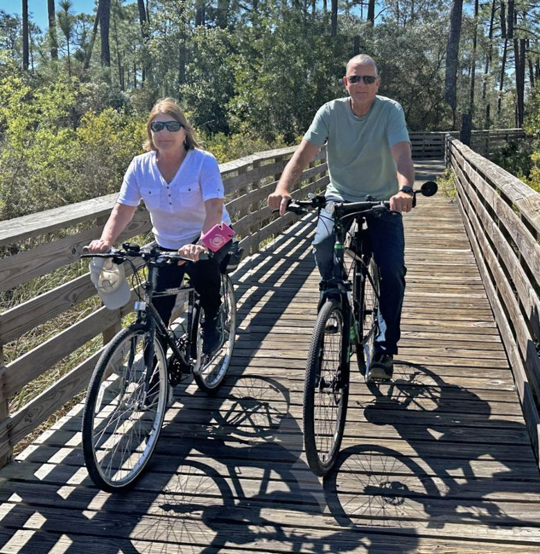Biking at Gulf State Park, Alabama 