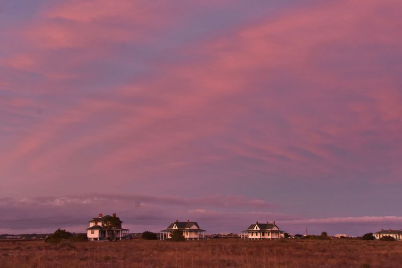 Sunset over Fort Pickens (1920s base officer quarters)
