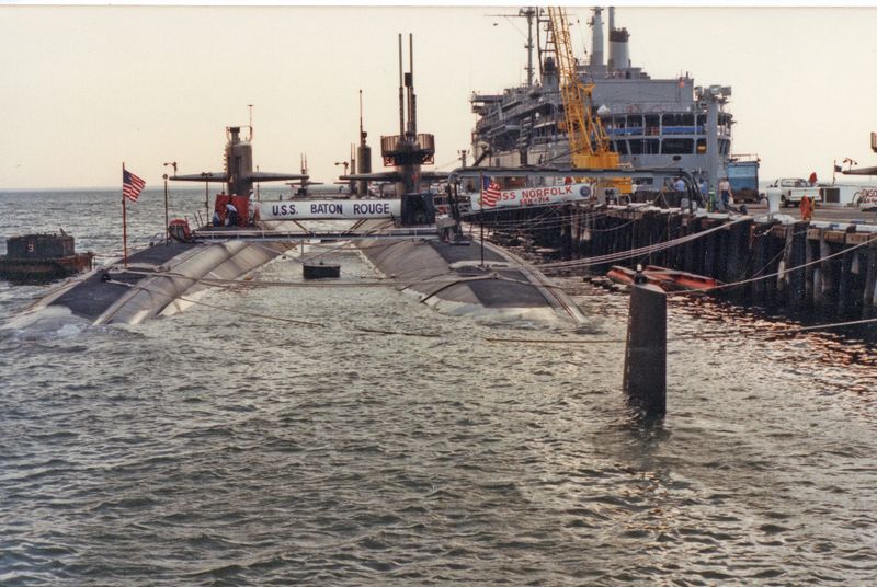 Submarines USS Baton Bouge and USS Norfolk 