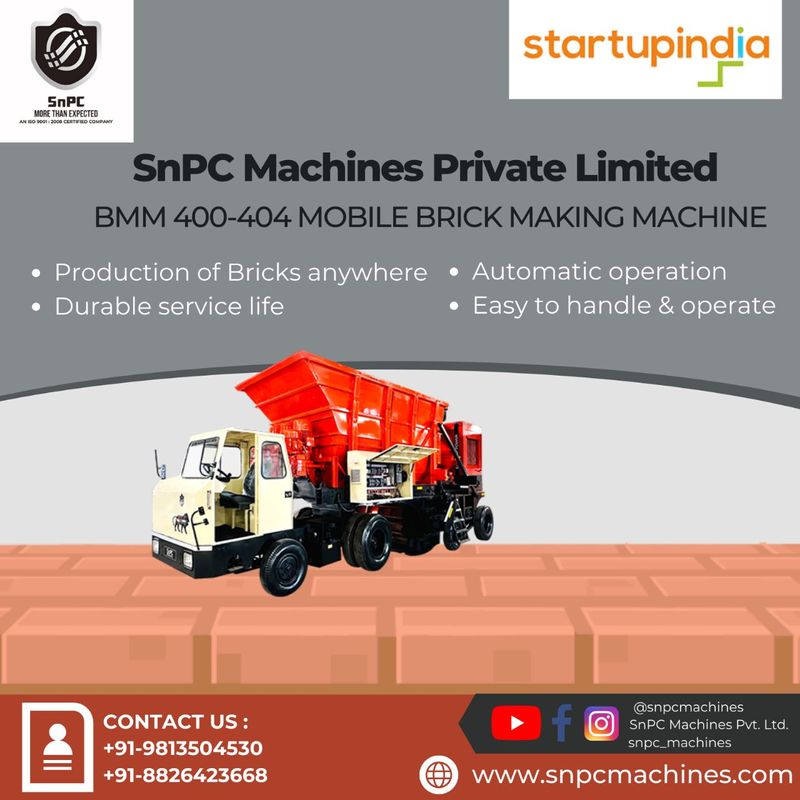 Production of bricks with SnPC Machines