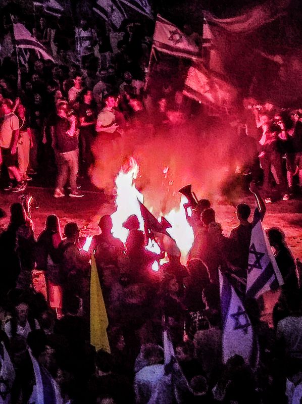 Galant 2 Protest in Tel Aviv
