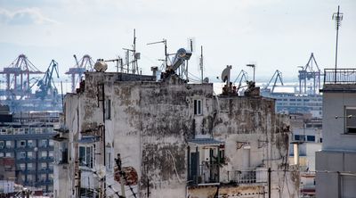 Roof Top view Towards the  Port of Thessaloniki