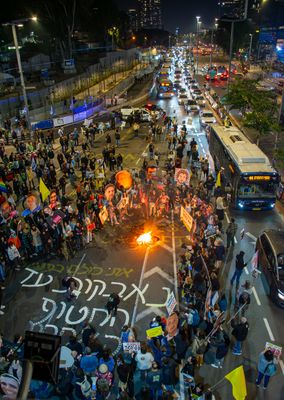 Protesting against Netanyahu and his Criminal Government