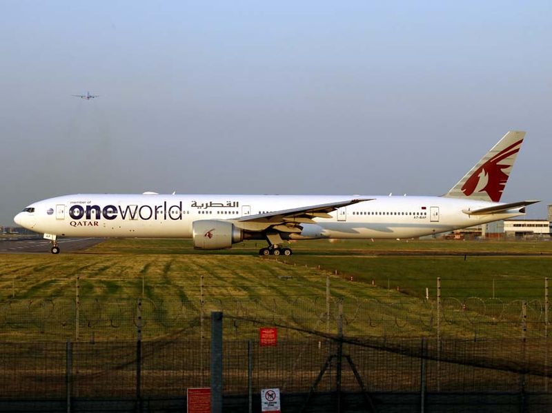 One World livery at Heathrow