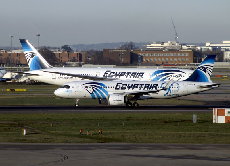 Egyptair at Heathrow x 2 