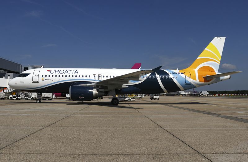 Trade Air livery, leased to Croatia Airways