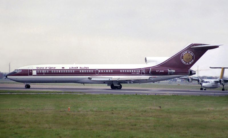 State of Qatar departs LHR
