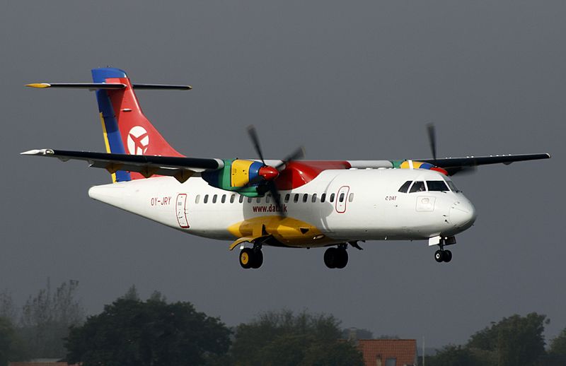 Arrival for Runway 04L at Copenhagen of Danish Air Transport (DAT).