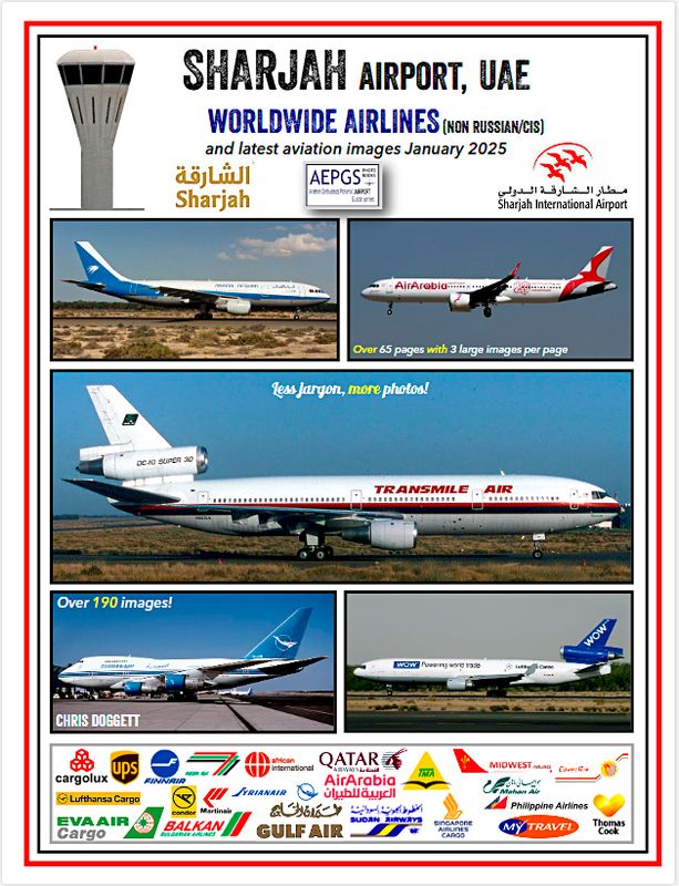 Sharjah Airport - Worldwide Airlines (Non-Russian/CIS)  expect Summer 2025 