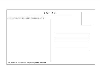 014 Postcard Reverse A320 Berniq Ai