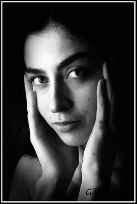 Portrait in Black & White by Nastya