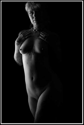 Anna Moore Naked in B&W