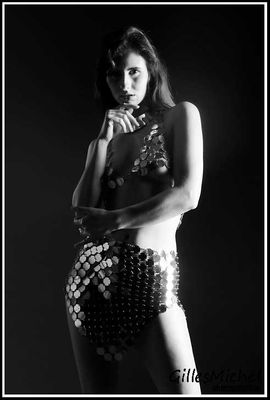 Manon B in a Metal Dress