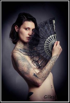 Luce Papillon, Nude with Tattoos