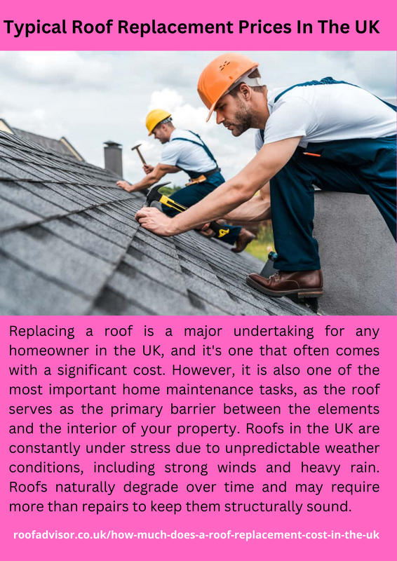 Typical Roof Replacement Prices In The UK