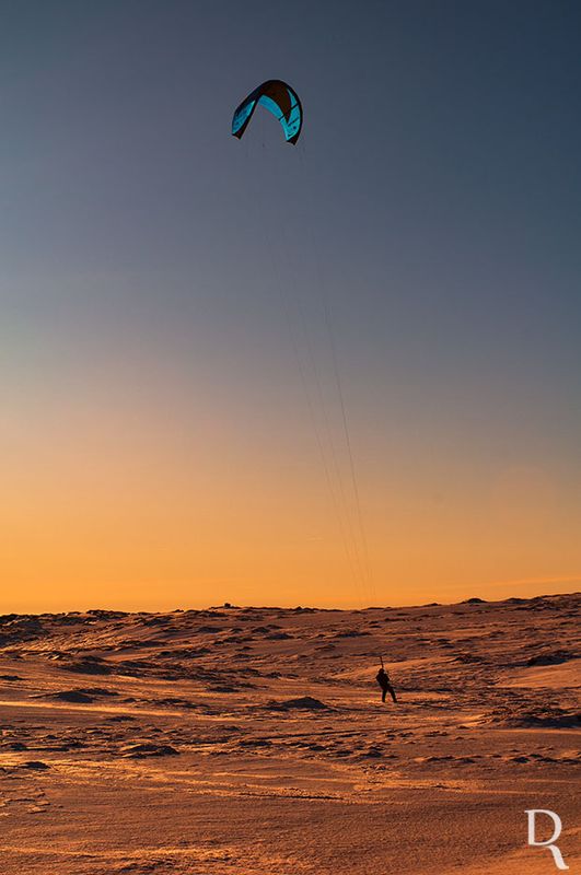 Snowkite na Serra da Estrela
