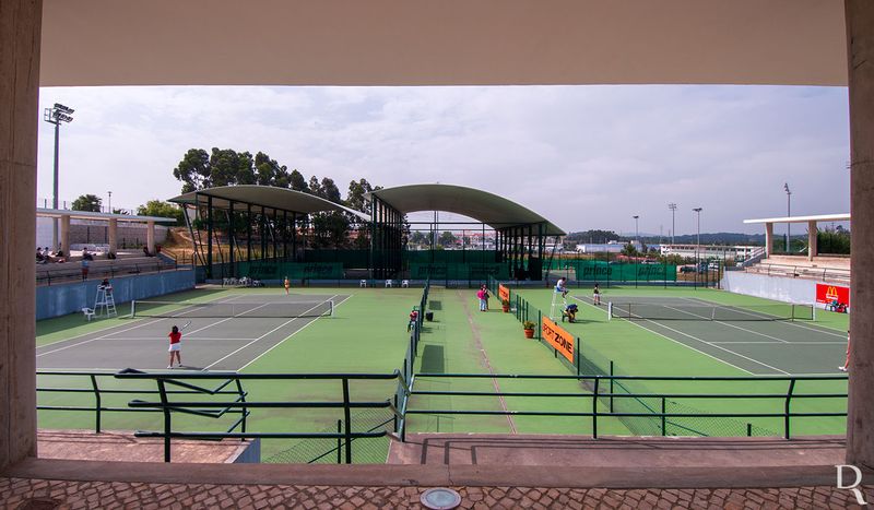 Os Courts de Tenis <br>do Complexo Desportivo