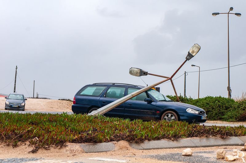 A Foz do Arelho em 19 de janeiro de 2013