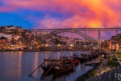 Os Rabelos do Douro e a Ponte Lus I