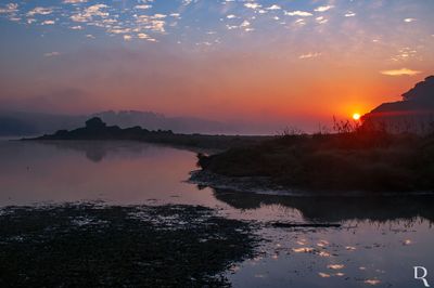 A Lagoa de Óbidos em 21 de outubro de 2010
