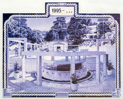  (...)  1854/1855 - construo das primeiras instalaes hidroterpicas no Luso; 1855 - descoberta de uma fonte de gua frrea prxima do edifcio dos banhos; 1895 - a explorao das guas do Luso  entregue  Sociedade da gua do Luso (SA), por alvar de 17 de Maio;  (...) 

Ceclia Matias [excertos], in http://www.monumentos.gov.pt/Site/APP_PagesUser/SIPA.aspx?id=19878 
