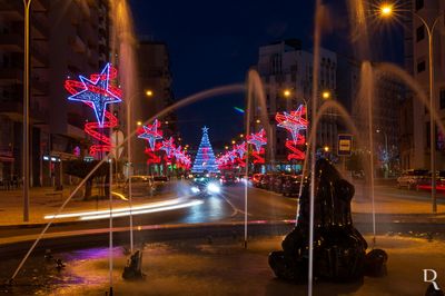 A Avenida 1 de Maio no Natal de 2015