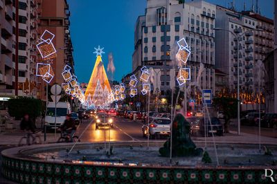 A Avenida 1 de Maio no Natal de 2016