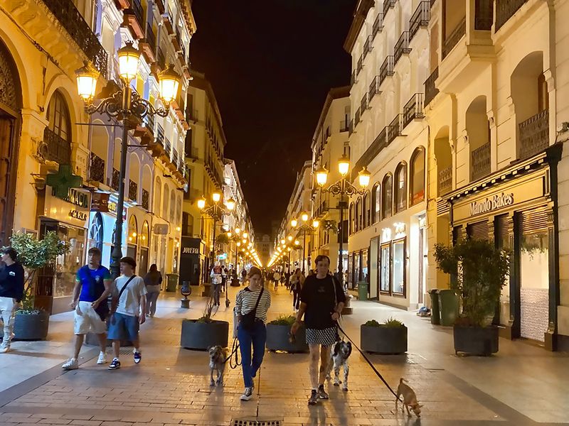 Monegrillo Saragrossa Spain at night
