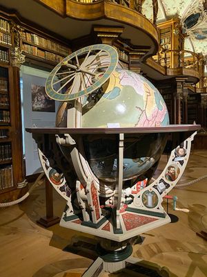 Globe Exhibit - Bibliotheque Entrance