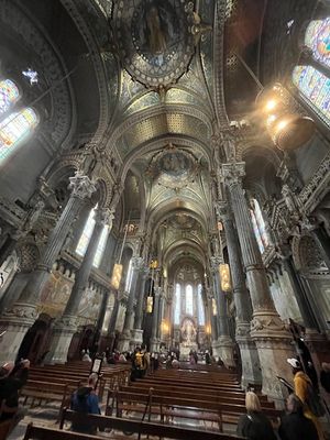 Inside Notre-Dame de Fourviere..
