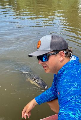 Probably a croc...but with teeth..!!