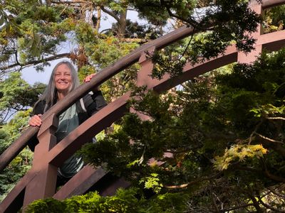 Sylvie, Jardin japonais, San Franscisco, Californie, USA