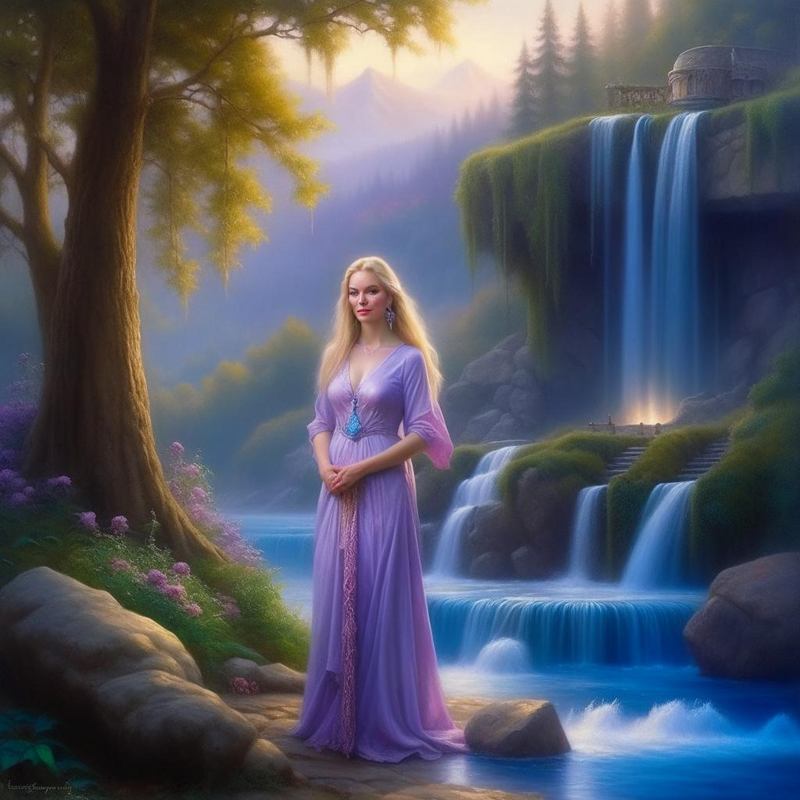 Young Women by a waterfall 1.png