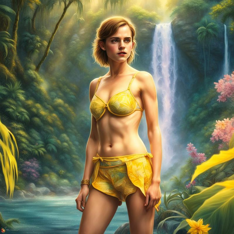 Emma Watson in Yellow Bikini 4.jpg