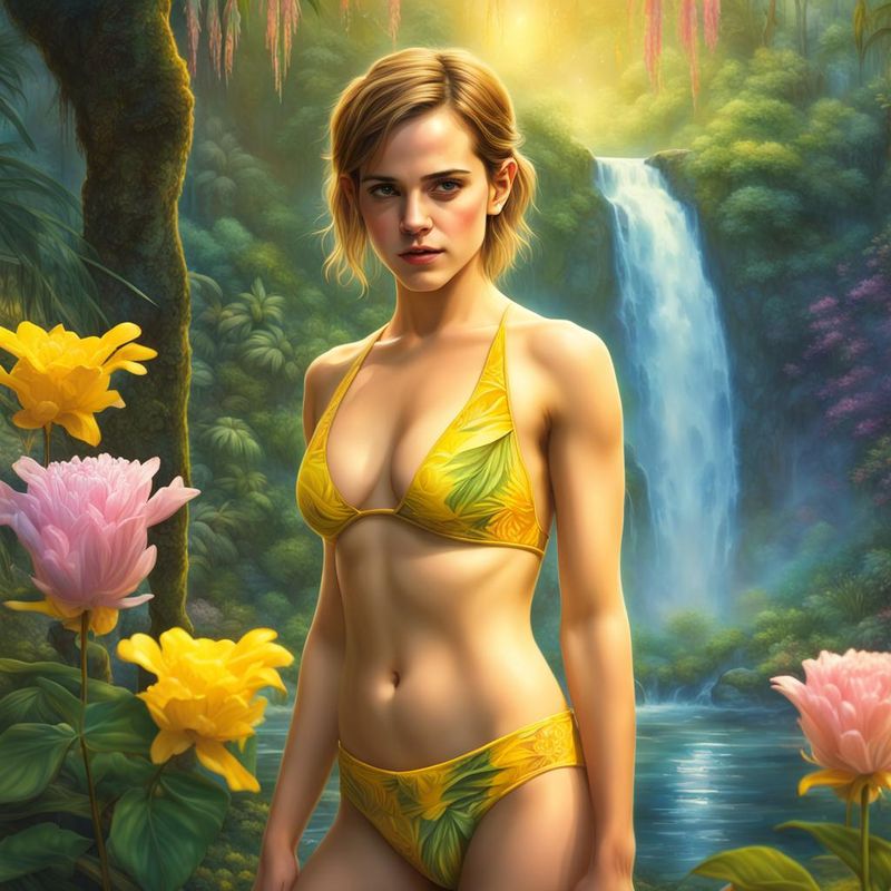 Emma Watson in Yellow Bikini 1.jpg