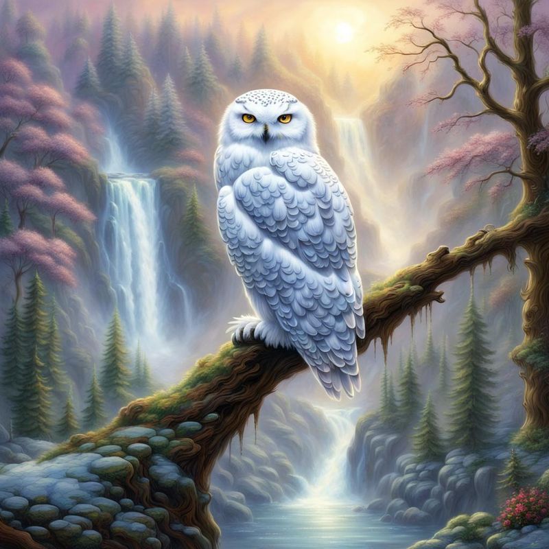 Snowy Owl on a Branch 3.jpg