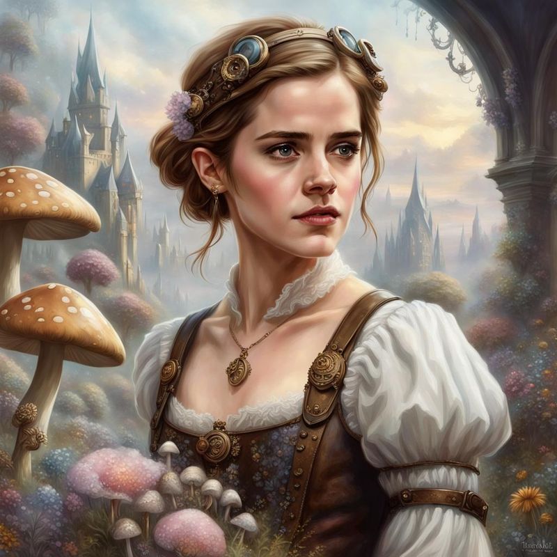 Emma Watson in steampunk clothes in a fantasy world 1.jpg