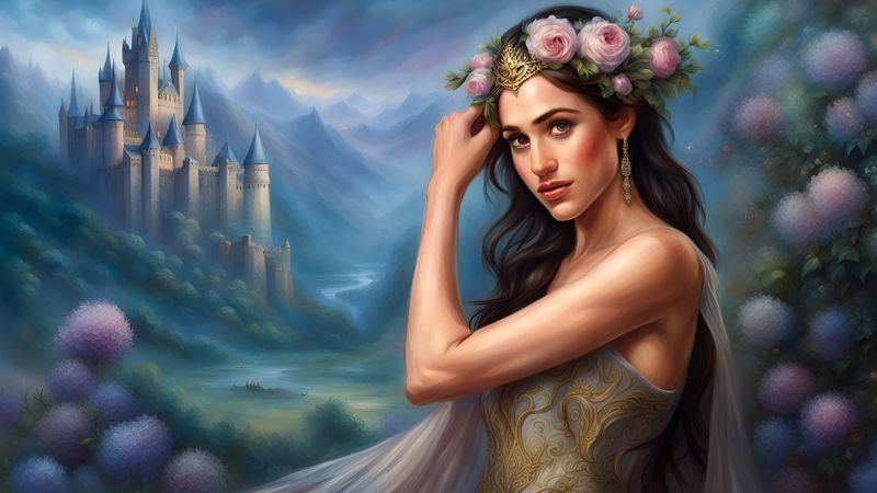Meghan Markle in medieval clothes in a fantasy world 1.jpg