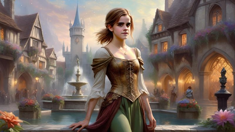 Emma Watson in medieval clothes in a fantasy world 4.jpg